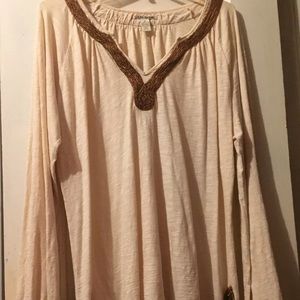 Lucky brand soft cotton bohemian top
